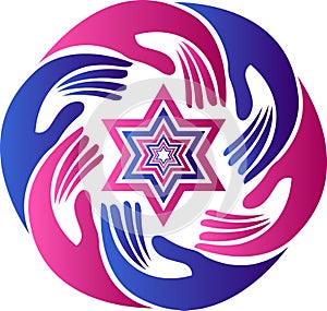 Star hands logo