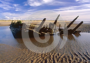 Star of Hope, stern, shipwreck 1883, Southport