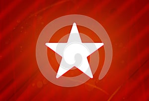 Star icon isolated on abstract red gradient magnificence background