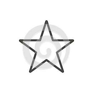 Star icon. Outline vector.
