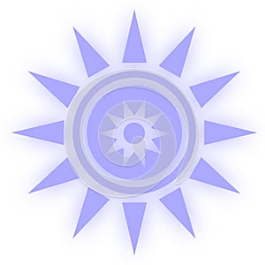 Star icon symbool. Glossy star shaped web stickers. Element style for chakra meditation
