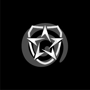 Star Icon Web design isolated on dark background