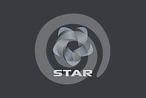 Star Infinity Loop Logo abstract design vector. Te