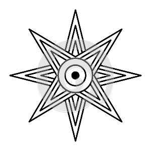 Star of Ishtar or Inanna, also known as the Star of Venus