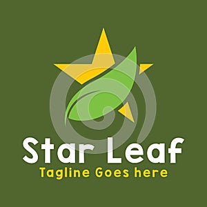 Star Leaf Logo Design Inspiration For Business And Company