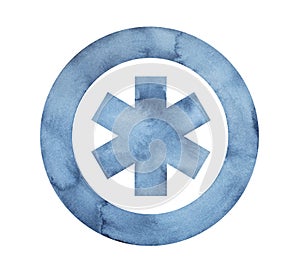 Star of Life, medical emergency symbol.