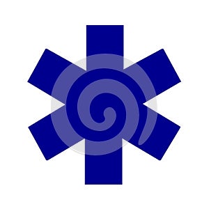 Star of life medical symbol photo