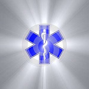 Star of life symbol light flare