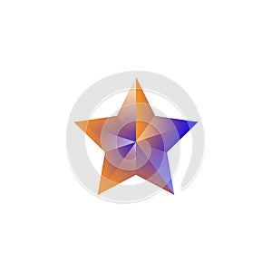 Star logo with gradation color