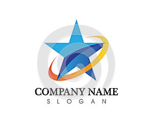 Star Logo Template and succes