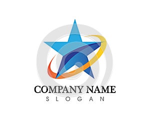 Star Logo Template and succes photo