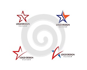 Star Logo Template vector icon illustration design