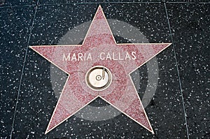 The star of Maria Callas