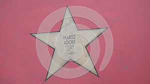 Star of Mario Adorf At Boulevard der Stars, Walk of Fame In Berlin