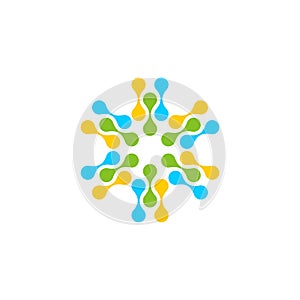 Star Molecule Logo template Illustration Design. Vector EPS 10