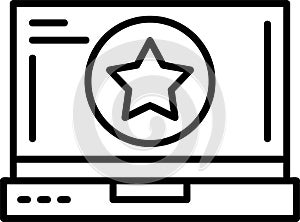 Star Outline Vector Icon