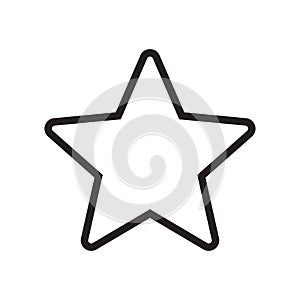Star Outline Vector Icon
