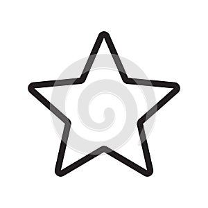 Star Outline Vector Icon