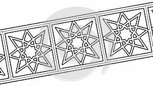 Star pattern background design, geometric texture vector design Generative AI