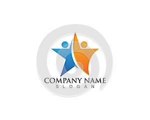 Star people community logo design