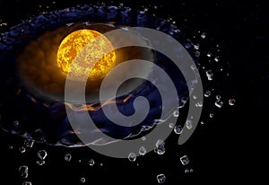 Star planet habitable zone liquid water 3d illustration