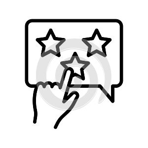 Star rating Isolated Vector icon which can easily modify or edit