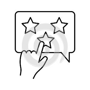 Star rating Isolated Vector icon which can easily modify or edit