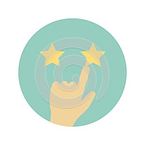Star rating Isolated Vector icon which can easily modify or edit