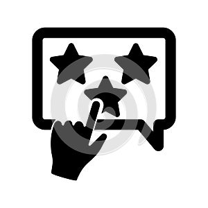 Star rating Isolated Vector icon which can easily modify or edit