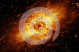 a star\'s supernova metamorphosis, symbolizing the continuous renewal of the universe. Generative AI