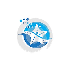 Star sea vector icon illustration design