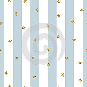 Star seamless glitter striped pattern