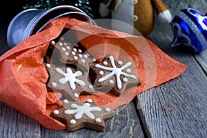 Star shape Christmas chocolate Cookie