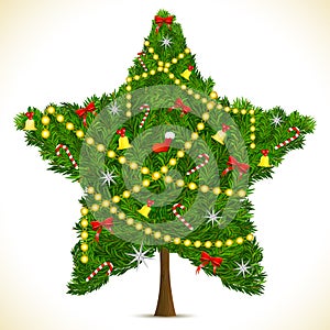 Star shape Christmas Tree
