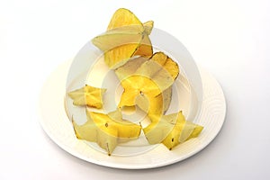 Star-shaped carambola fruit