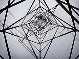 Star shaped electricity pylon