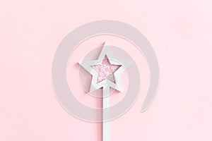Star shaped magic wand with sequins
