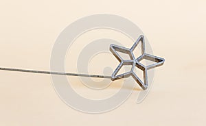 Star-shaped metal mold for making pancakes