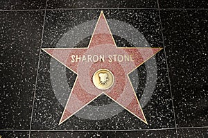 The star of Sharon Stone