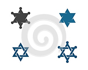 star sherif vector icon template