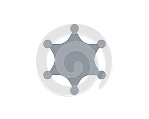 star sherif vector icon template