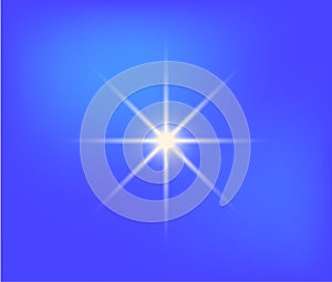 Star shine, light glow sparks, vector bright sparkles with lens flare effect. Isolated sun flash and starlight vector