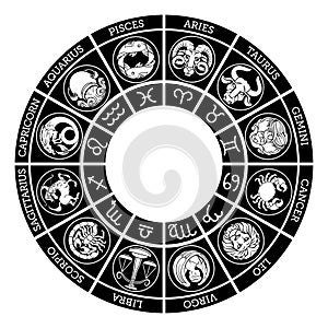Star signs astrology horoscope zodiac symbols set