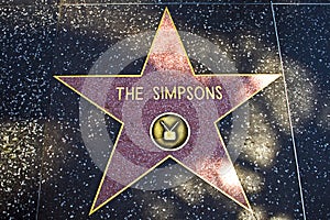 The star for The Simpsons on