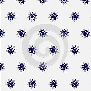 Star snowflake backgound pattern