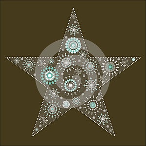 Star Snowflake Tapestry 2