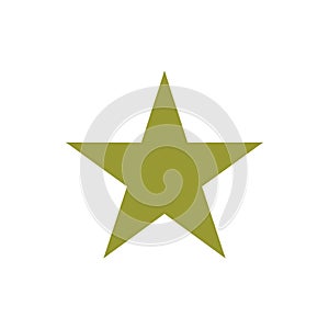 Star.Star with five rounded points Icon.Vector illustration.