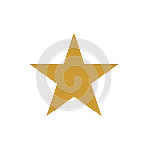 Star.Star with five rounded points Icon.Vector illustration.