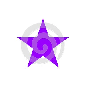 Star.Star with five rounded points Icon.Vector illustration.
