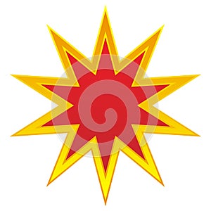 Star, starburst, sunburst graphic. Starlet icon series photo
